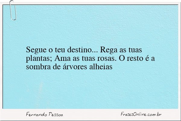 Frase de Fernando Pessoa