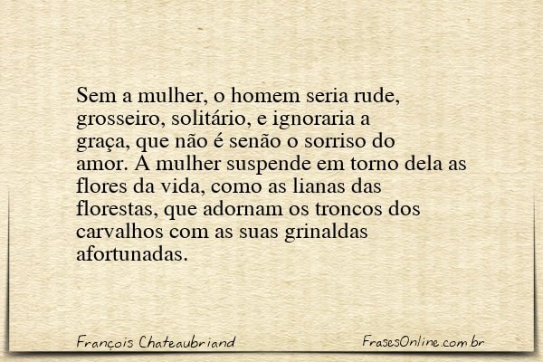 Frase de François Chateaubriand