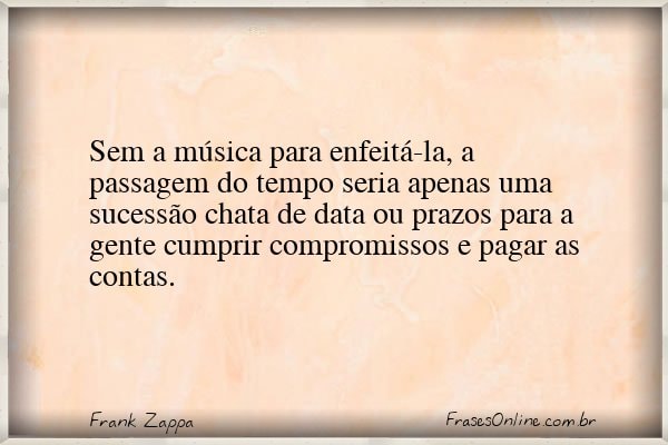 Frase de Frank Zappa