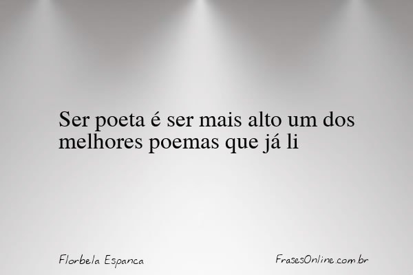 Frase de Florbela Espanca