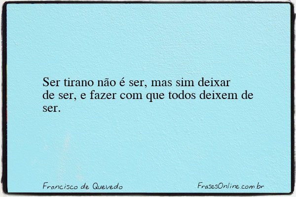 Frase de Francisco de Quevedo