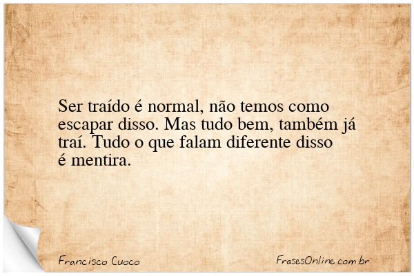 Frase de Francisco Cuoco