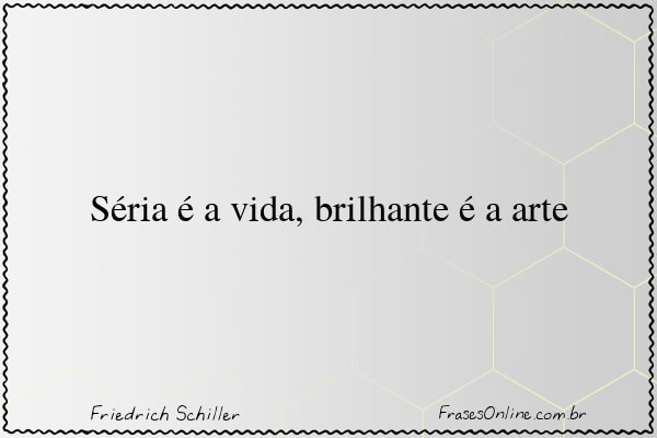 Frase de Friedrich Schiller