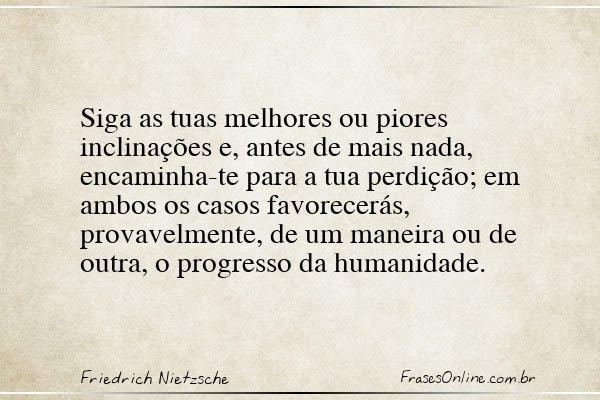 Frase de Friedrich Nietzsche