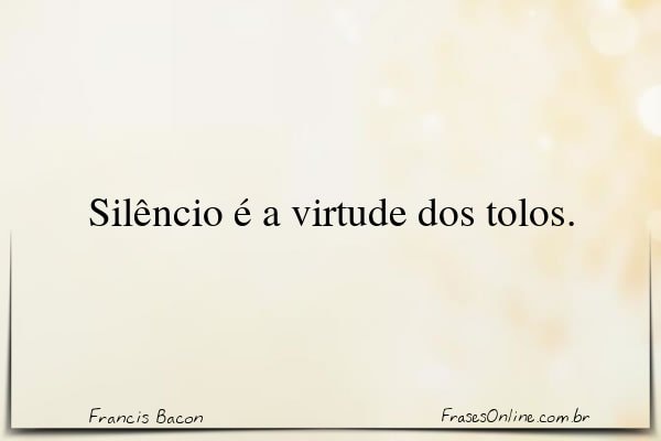 Frase de Francis Bacon