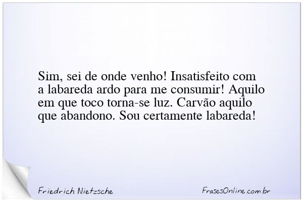 Frase de Friedrich Nietzsche