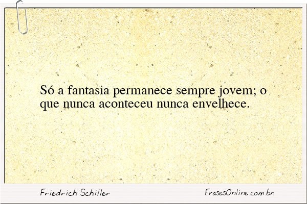 Frase de Friedrich Schiller