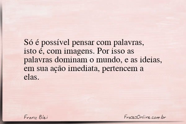 Frase de Franz Blei