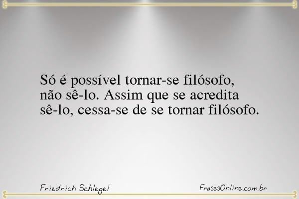 Frase de Friedrich Schlegel