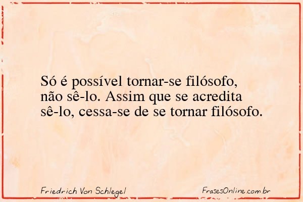 Frase de Friedrich Von Schlegel