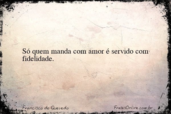 Frase de Francisco de Quevedo