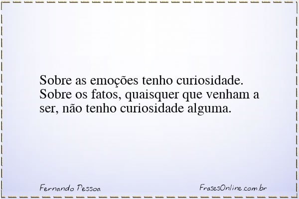 Frase de Fernando Pessoa