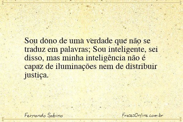 Frase de Fernando Sabino