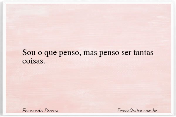 Frase de Fernando Pessoa