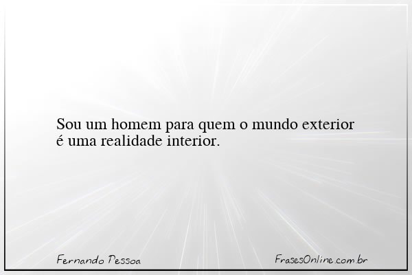 Frase de Fernando Pessoa