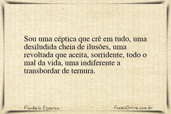 Frase de Florbela Espanca