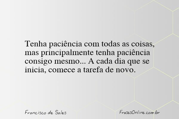 Frase de Francisco de Sales