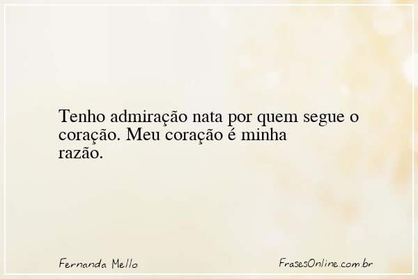 Frase de Fernanda Mello