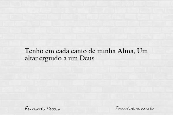 Frase de Fernando Pessoa