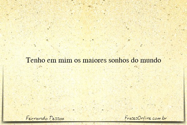 Frase de Fernando Pessoa