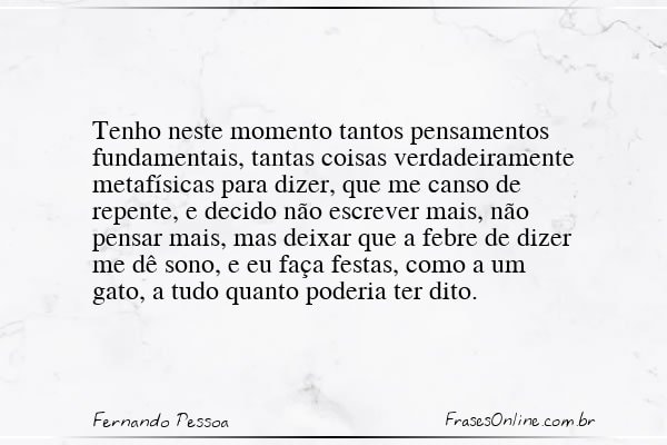 Frase de Fernando Pessoa