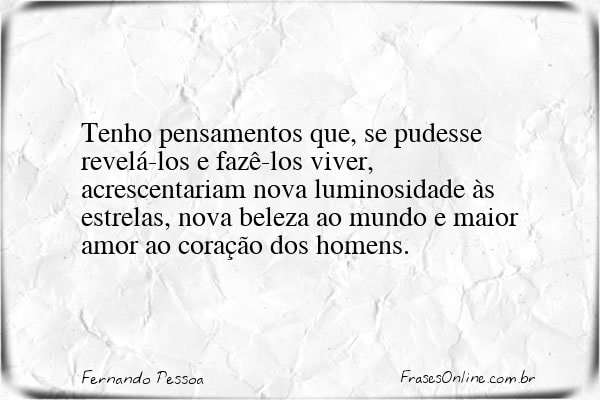 Frase de Fernando Pessoa