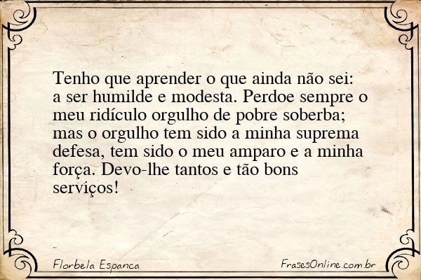 Frase de Florbela Espanca