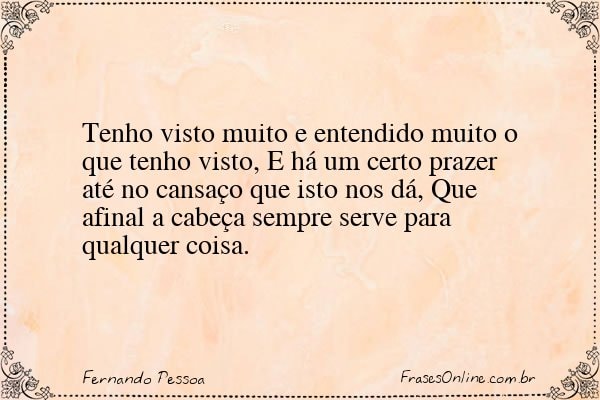 Frase de Fernando Pessoa