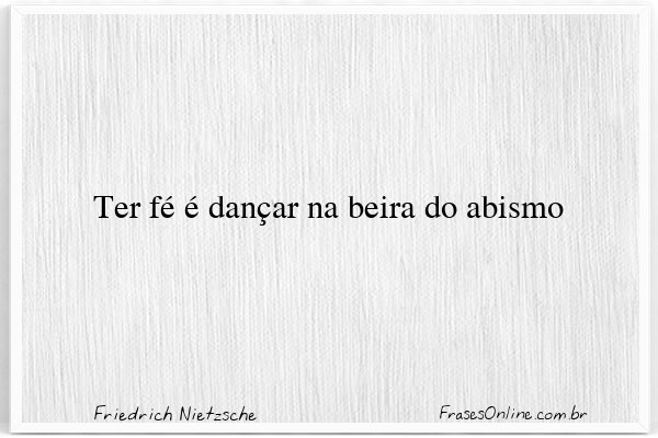 Frase de Friedrich Nietzsche