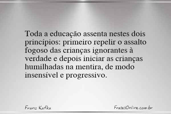 Frase de Franz Kafka