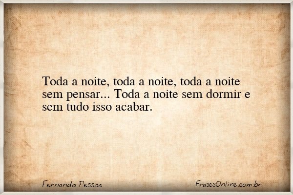Frase de Fernando Pessoa