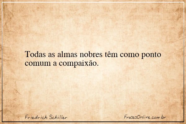 Frase de Friedrich Schiller