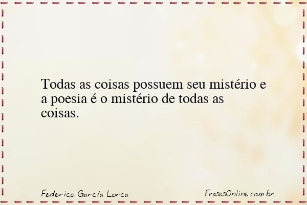 Frase de Federico García Lorca