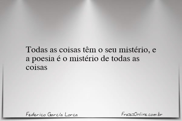 Frase de Federico García Lorca