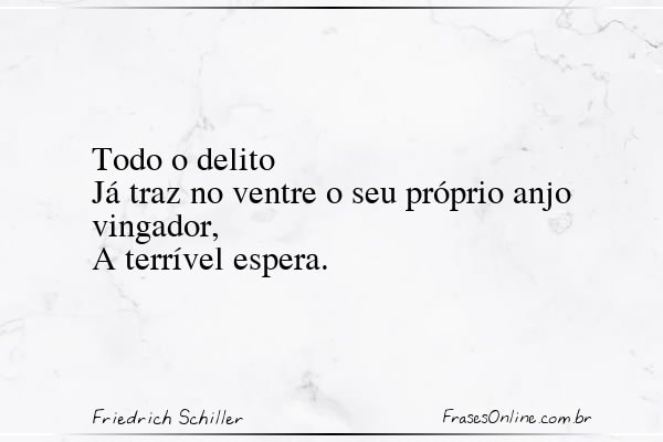 Frase de Friedrich Schiller