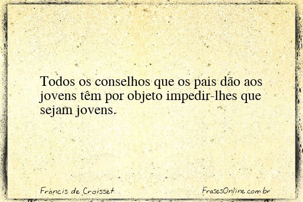 Frase de Francis de Croisset