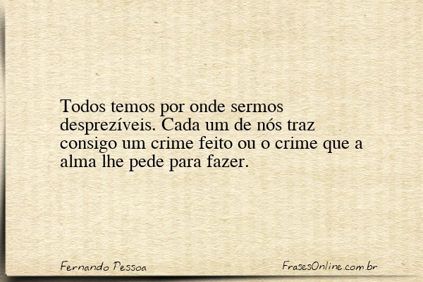Frase de Fernando Pessoa