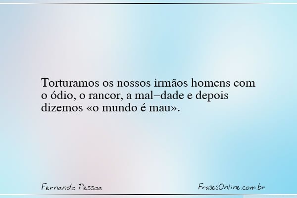 Frase de Fernando Pessoa