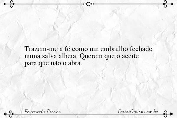 Frase de Fernando Pessoa