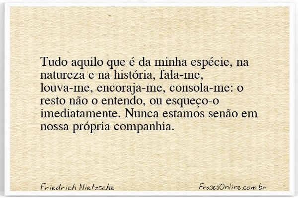 Frase de Friedrich Nietzsche