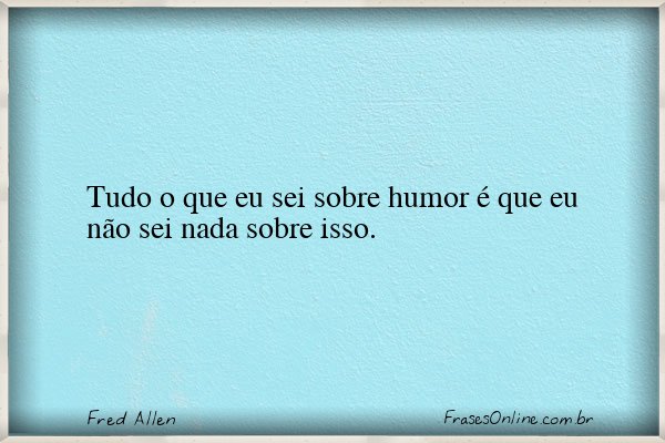 Frase de Fred Allen