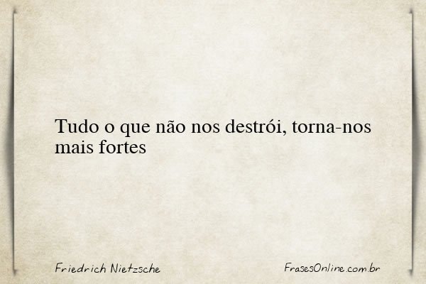 Frase de Friedrich Nietzsche