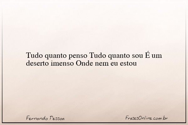 Frase de Fernando Pessoa