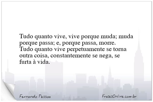 Frase de Fernando Pessoa