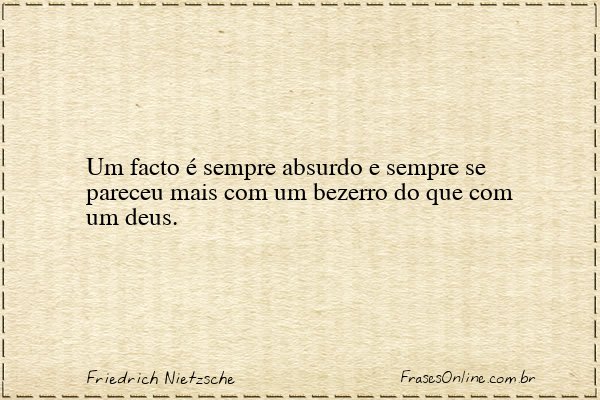 Frase de Friedrich Nietzsche
