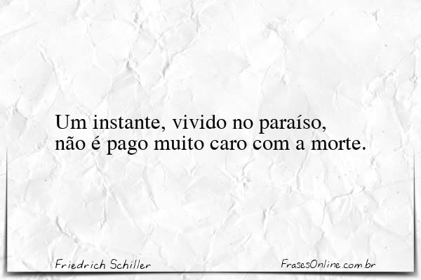 Frase de Friedrich Schiller