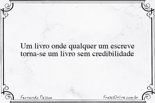 Frase de Fernando Pessoa