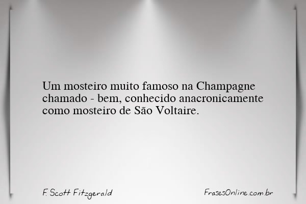 Frase de F. Scott Fitzgerald
