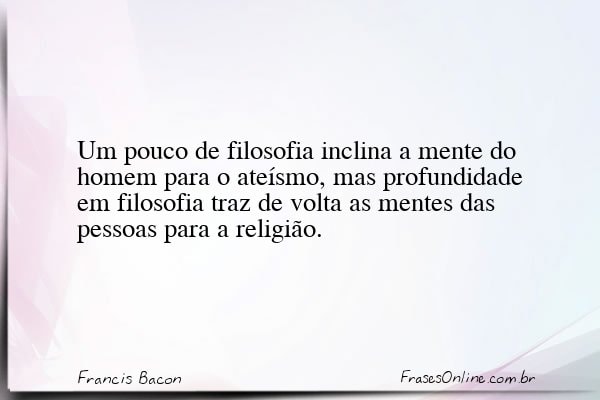 Frase de Francis Bacon