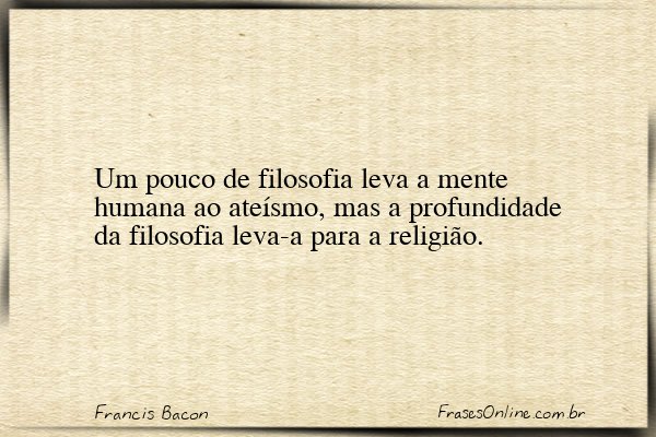 Frase de Francis Bacon